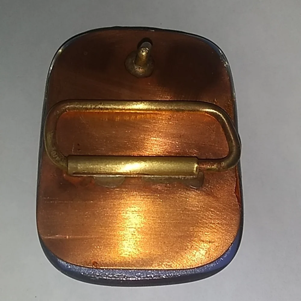 Brass back belt buckle